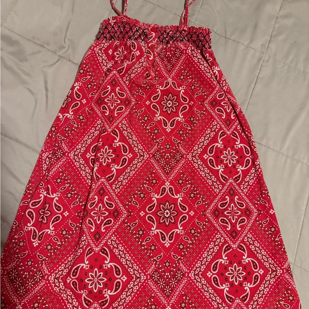 The Children's Place Red Bandana Print Dress - Picture 3 of 3